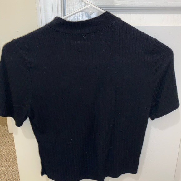 Black Crop Top - Picture 2 of 2